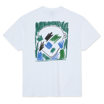 Polar Skate Co T-shirt s/s Portrait White